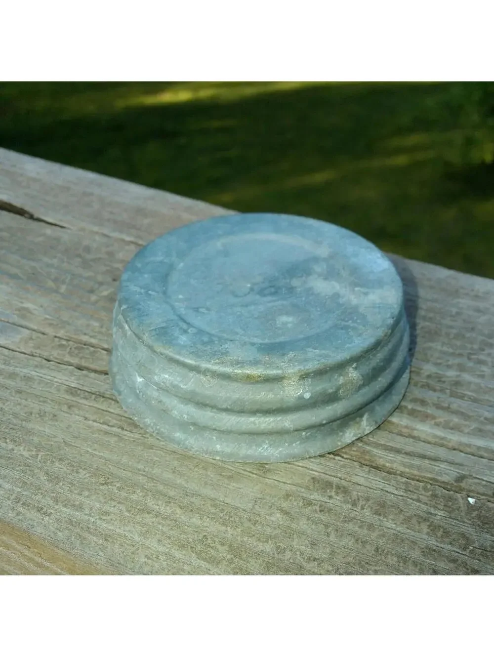 Zinc Lids, Four Vintage Zinc Canning Jar Lids, Antique, Glass insert, Mason Ball